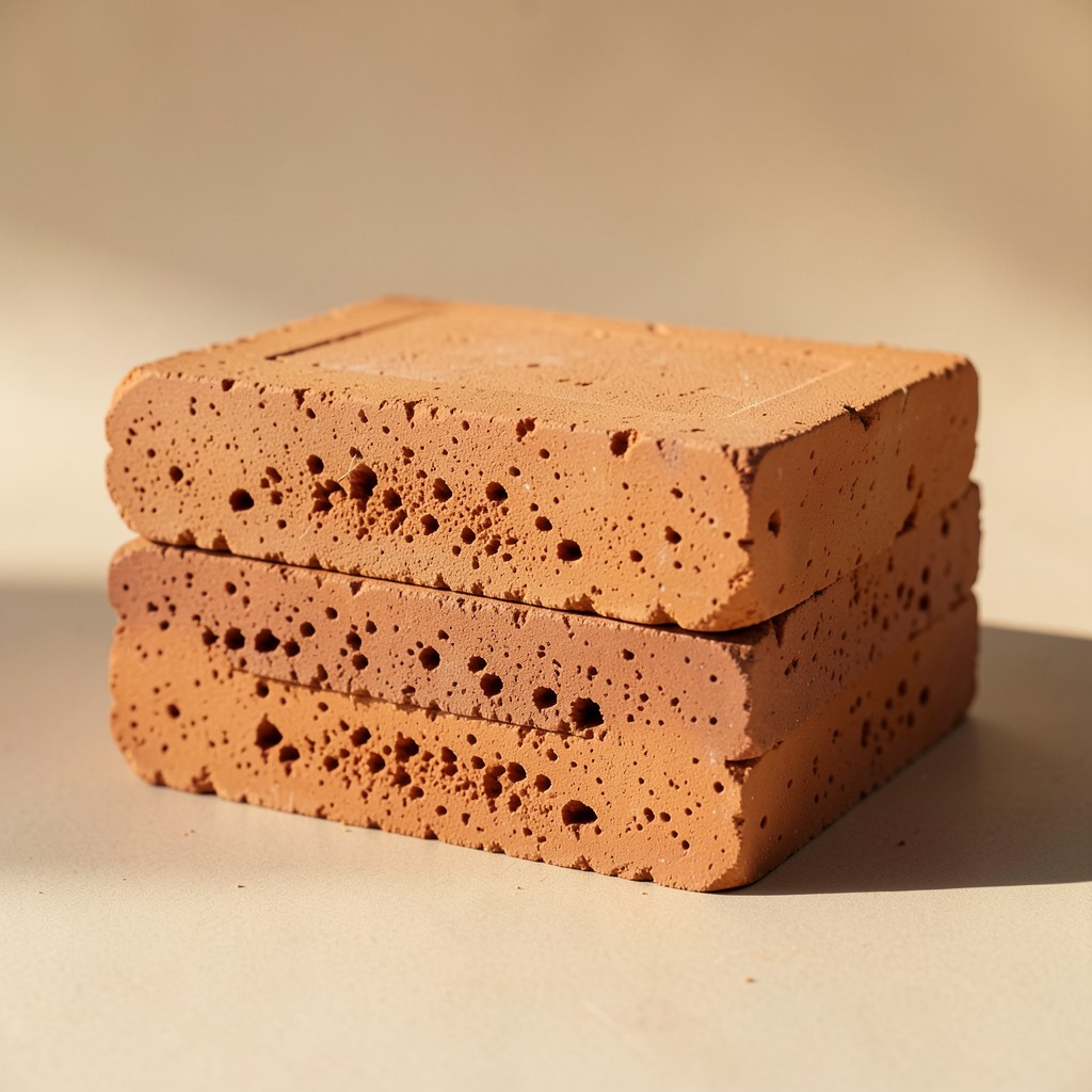 Textura y acabado de ladrillos de arcilla